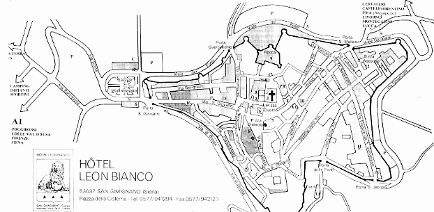Mappa di San Gimignano