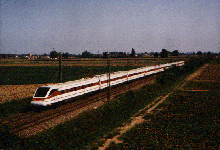 ETR 460 lungo la linea Milano-Bologna il 23.08.1996 - 30Kb