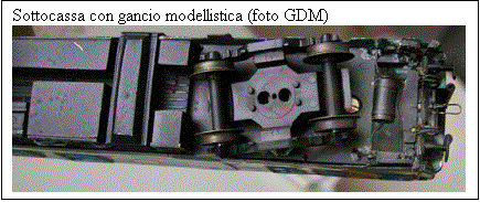 Casella di testo: Sottocassa con gancio modellistica (foto GDM)
 

