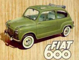 Manifesto pubblicitario della Fiat 600 - un particolare
